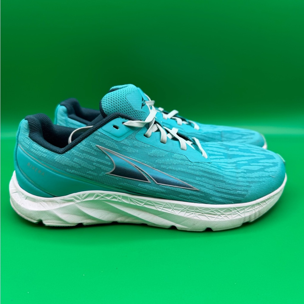 Altra Rivera Women Running Shoes  Teal White Walking Sneakers